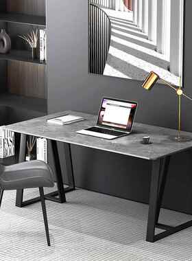 轻奢简约IZC岩桌板书桌写字家学生用房卧室电脑桌台式现代办公桌