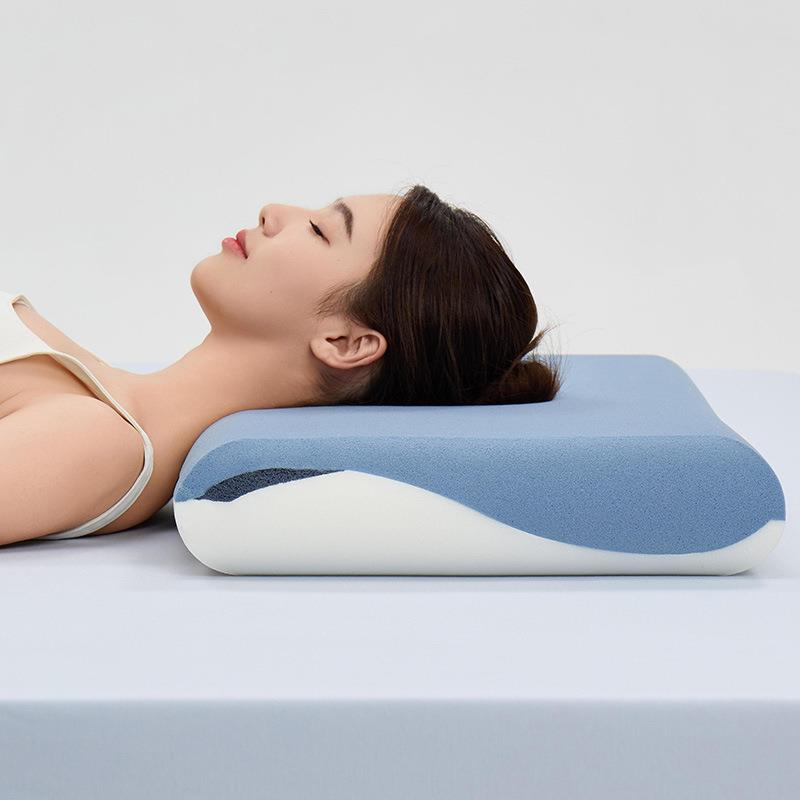 二代升级三芯深睡慢回弹记忆棉枕头单人学生枕芯护颈椎酒店