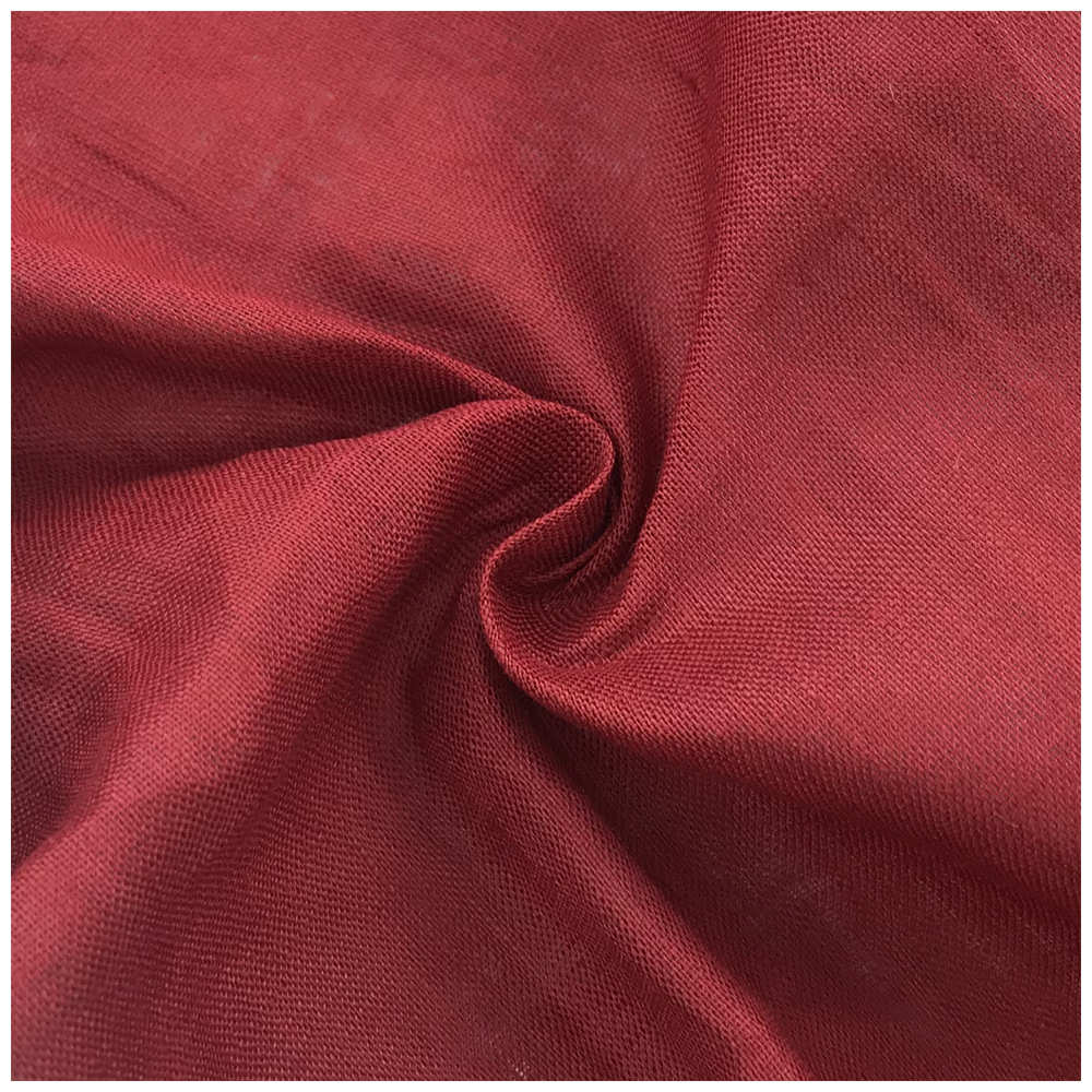 薄纯亚麻布料 纯色透气童装休闲服装麻布 厨房餐布窗帘家居面料