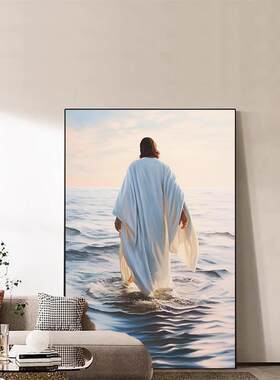 十字装饰画落地画油画定制客厅走廊装饰壁画入口装饰画下滑