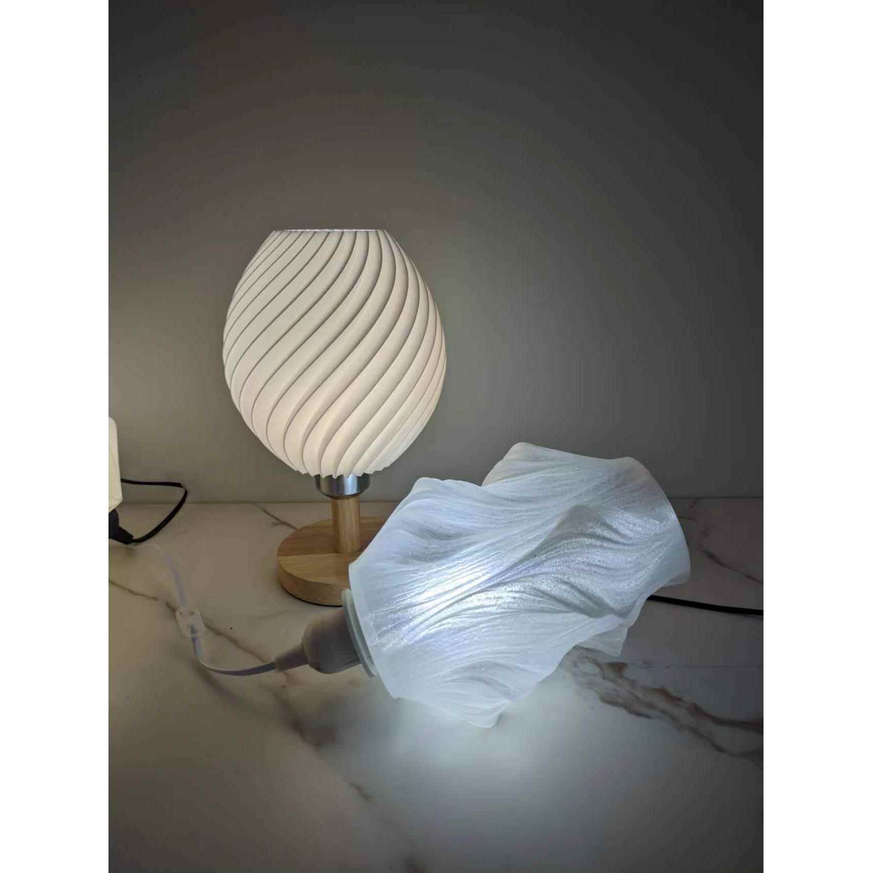 简约线 线条灯罩E27螺口diy替换灯具配件卧室床头吊灯外壳民宿诧