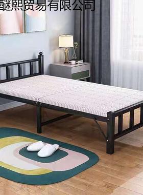 折携叠床单人床家租用36836简.易午休出房便双人米办公室硬板床加