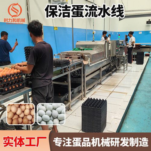 全自动保洁蛋生产线时产1万枚双排鸡蛋洗蛋机喷油喷码杀菌流水线
