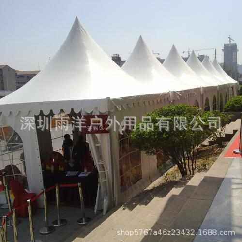 大型户外欧式婚庆篷房广告活动展会尖顶篷露天遮阳铝合金展览帐篷