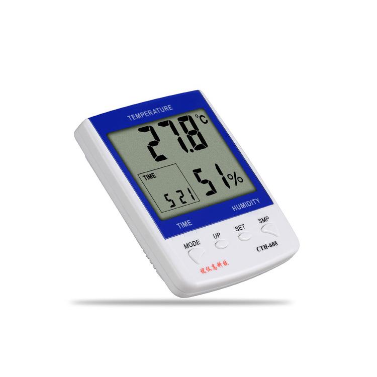 优仪高CTH60室大屏幕家用温湿度计 高精度UYIGAO/带电8内子闹钟度