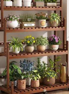 置阳台2025年花架可移动实木层子多室内多肉客CIS厅落地式物架