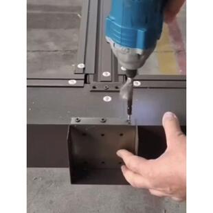 阳光房快角码挂管件100x103410铝金合不装锈钢方连接固定配件大全