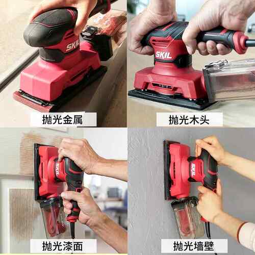 ll砂光机家用木材家具抛光打磨机木工平板砂圆砂三角砂纸机73