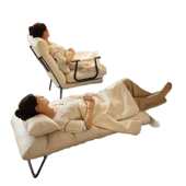 折叠躺椅办公室午休午睡单人床两用椅秋冬可躺可坐椅靠背沙发座椅