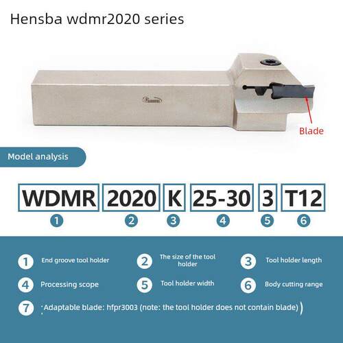 悍狮霸伊斯卡系列WDMR端面切槽刀杆2020/2525/20-800范围/3T4T5T