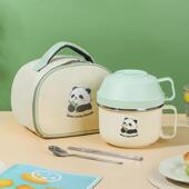 304不锈钢饭盒小学生带盖上班族食堂打饭快餐杯防烫泡面碗