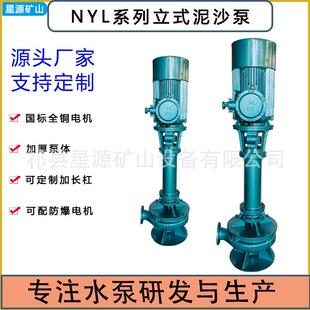 NYL立式 泥浆泵液下排污泵鱼塘河道清淤泵铸铁不锈钢防爆抽泥泵