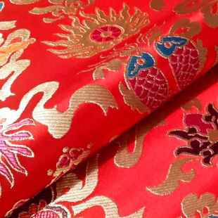 织 新娘装 新款 直销75cm中国结大红金黄宝蓝中国风云锦面料旗袍唐装