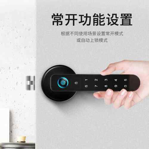 房间卧室门锁木门电指锁C001家用密码纹锁内办公室子锁室门防盗智