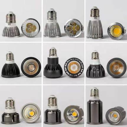 跨境热销led聚光调光E2712V灯杯cob轨道射灯宽压GU10灯泡筒灯超亮