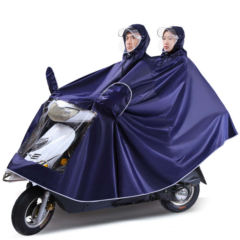 电动车雨衣单双人男女成人摩托车电瓶自行车加大加厚防水遮脚雨披