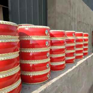 正品 儿童礼物乐8寸牛皮小军幼儿园表演玩具敲鼓奥尔鼓夫打击器腰