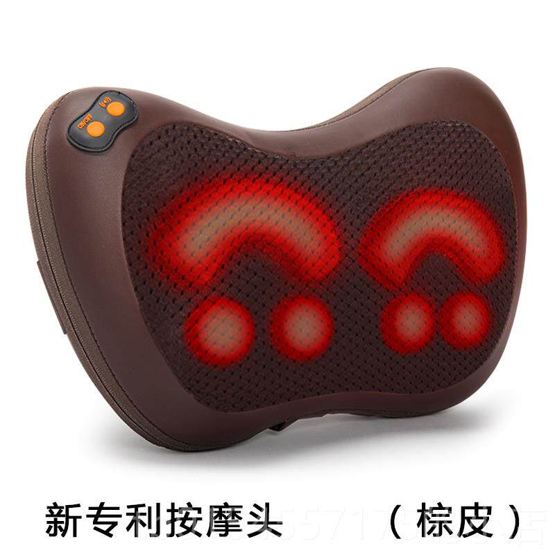 正品肩颈部颈椎按摩器仪多功能身背头部腰部车载电靠垫动抱全枕部