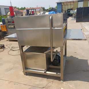 全自动粽子粽叶清洗机箬竹叶芦苇叶毛刷清洗机设备粽子加工生产线