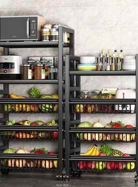 厨房菜OVQ篮子物落地菜置架多层储物物蔬菜水果储架子多功能放收