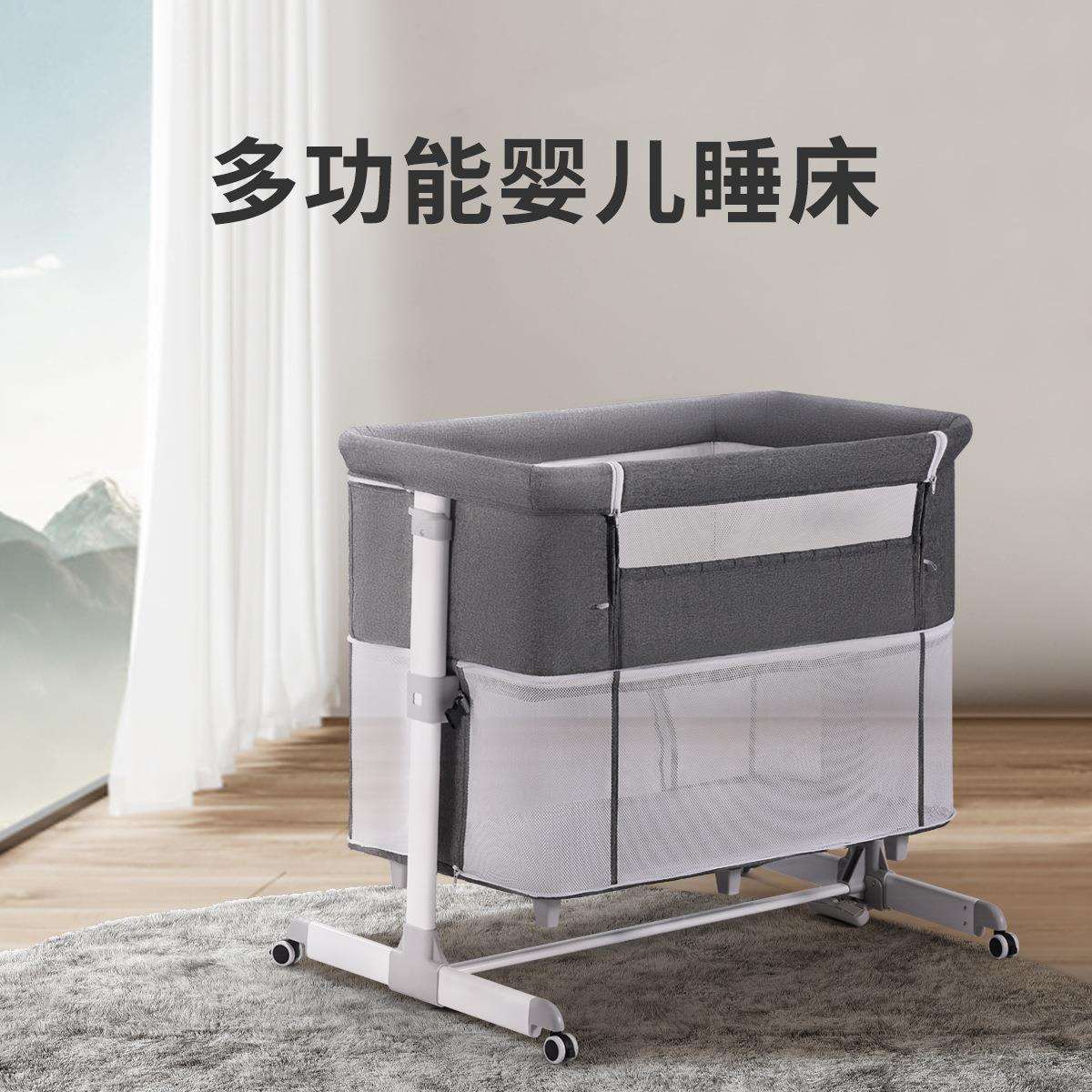 DEAREST BABY宝宝拼接床多功能可移动多功能婴儿床可折叠高度调节