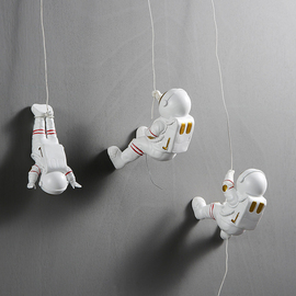 创意宇航员墙面上装饰品挂件卧室客厅立体太空人儿童房间背景墙壁