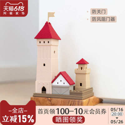 阿楹 玻璃门吸防风固定器入户防撞门挡可爱阻门器抵门塞楔子摆件