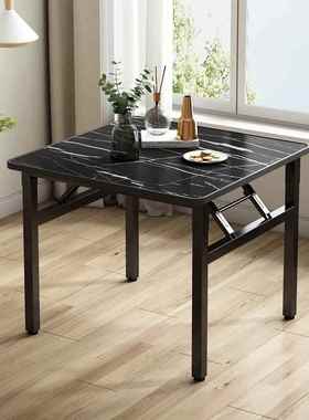 折叠矮12531桌吃餐桌家用宿舍桌子易简地摊折叠桌户外饭烧烤四方