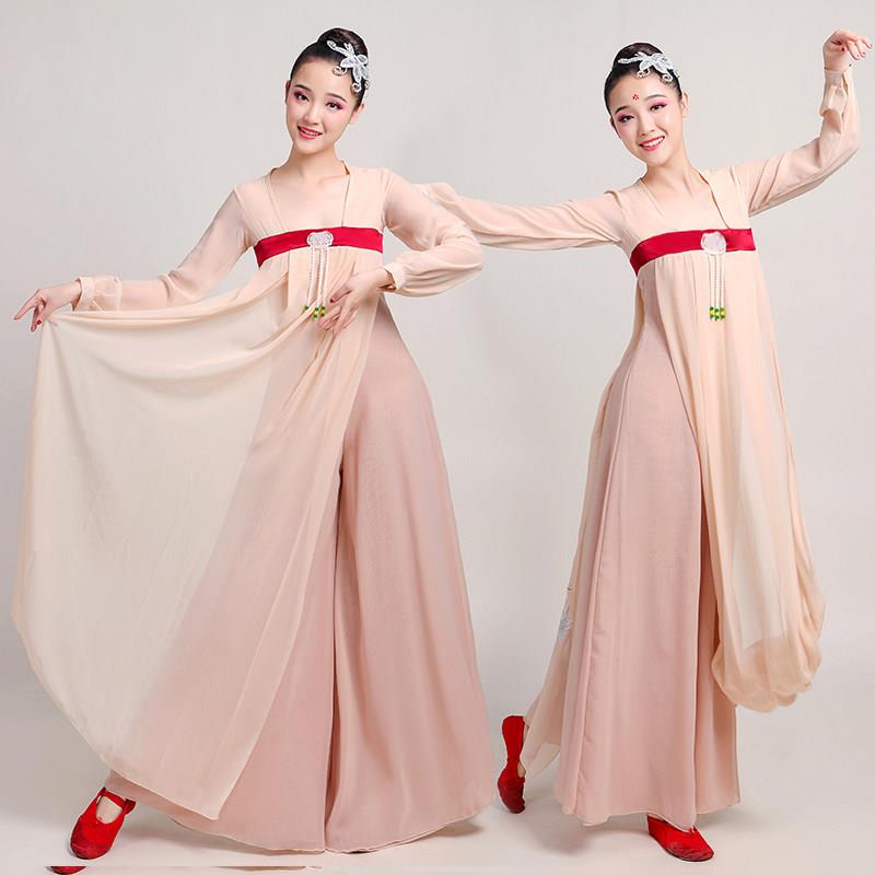 丽人行舞蹈服装汉服古装仙女飘逸中国风汉唐古典舞演出表演服套装图片