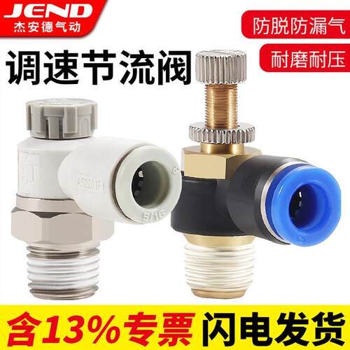 气缸接头SL6-01气动8-02调速阀AS1201F调速开关M5-04A-06A节流阀