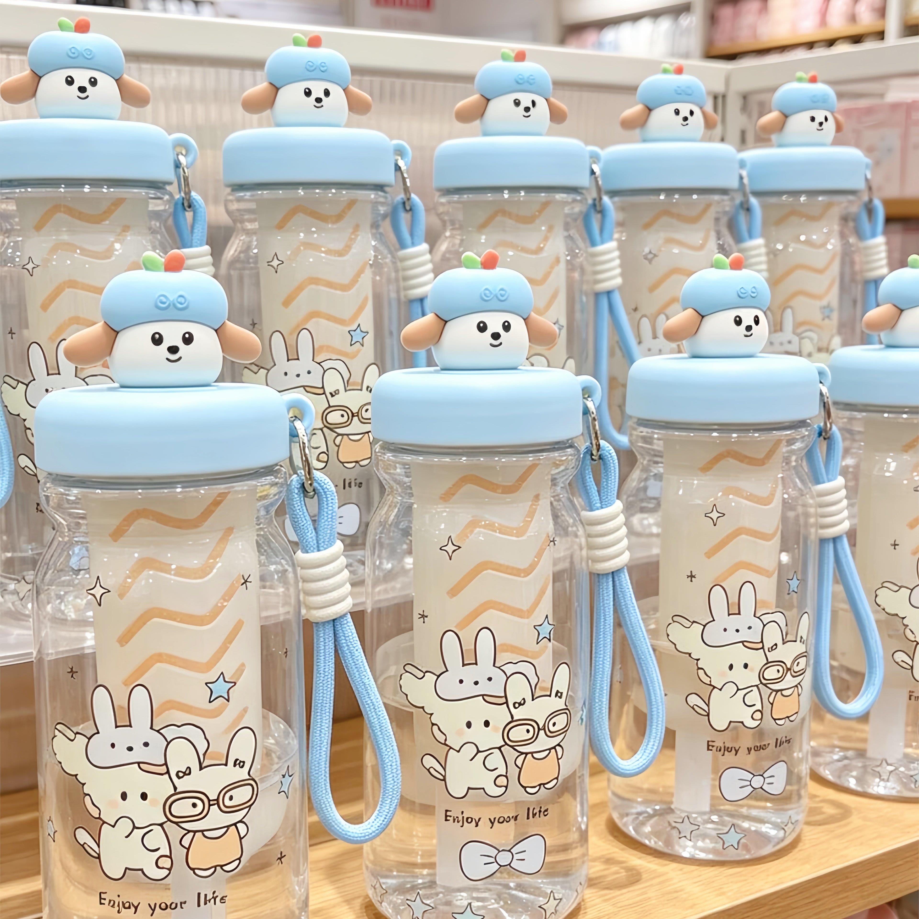 随手杯大容量冷萃水杯便携式食品级塑料杯带提绳带茶隔夏日冷泡杯