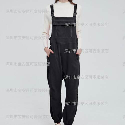 Women's Comfy Fleece Warm Overalls Winter Casual Jumpsuits