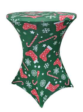 啤动酒鸡尾酒弹力桌店套车房展广告活会桌PDI布印花圣诞酒万圣节