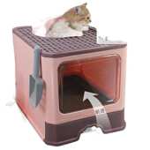 全封闭抽屉式 猫咪用品 猫砂盆隔臭防外溅超大号猫厕所幼猫顶入式