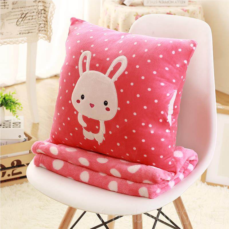 新款抱枕子被用靠两枕办公室午睡枕瑚绒毯子床头汽车靠垫珊女空调