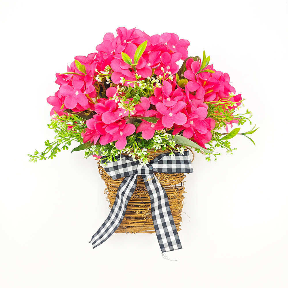 纵鸿2024春季花环夏季粉色天竺葵花篮门篮装饰前门挂饰,节庆用品/礼品,吊顶纱幔,淘宝优惠券,粉丝福利购,淘宝优惠卷