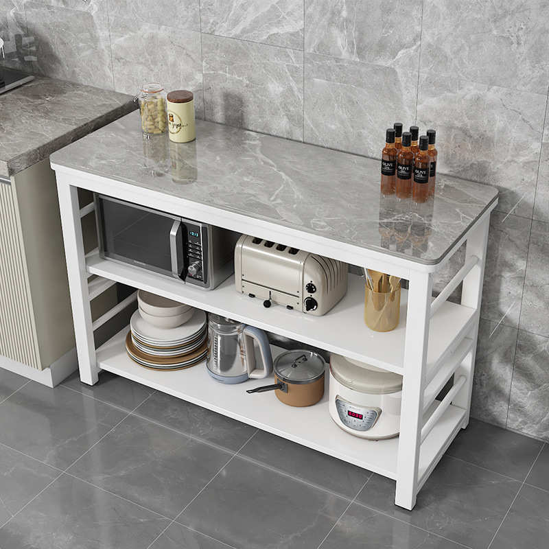 架架操作台置多功能微波炉落地烤箱物家用岩多层切菜收纳板厨房桌