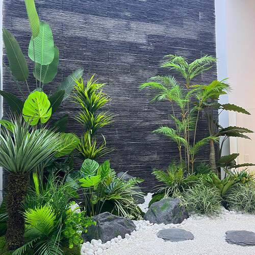仿真绿植造景仿真摆百合竹植子饰造景物景观橱窗YS-Z01装落地件楼