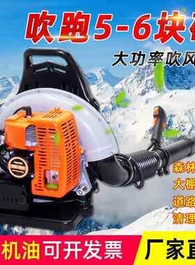 棚EBZ8500汽油吹风风力灭机机背负式OQE火四冲程大吹雪机道路清扫