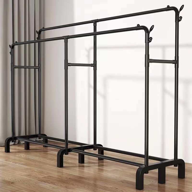 晾衣架落地室内立式衣帽架家用卧室阳台晒衣服房间简易挂衣架晾衣