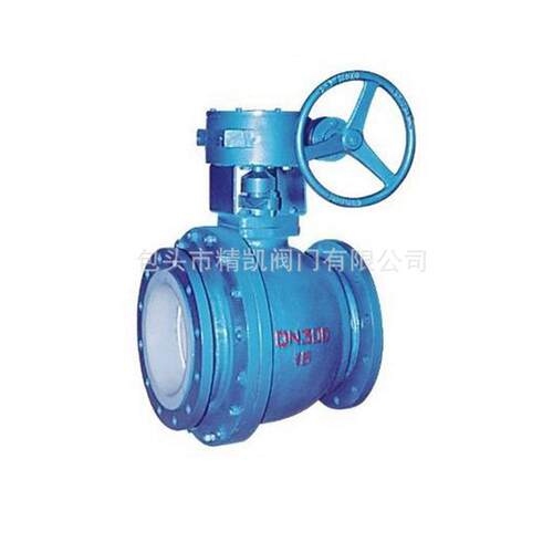 管道阀门配套 Q341PFA 涡轮内衬氟塑料法兰球阀 耐高温180度