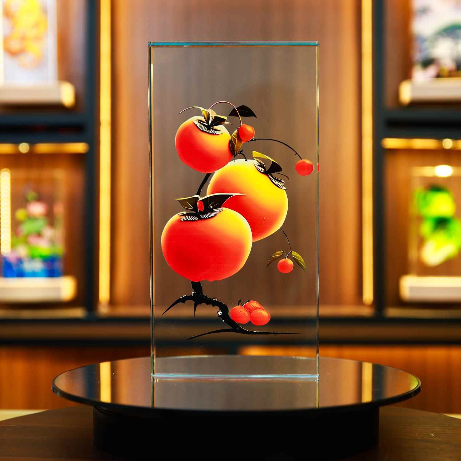 高档内公雕鸿运鸡客厅电柜轻奢高档白水晶菜摆件酒柜装饰高级工艺