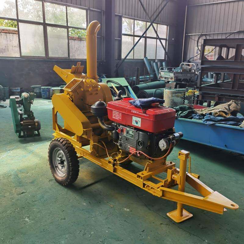 家角具木板边破料碎机硬杂木废旧边角碎木打PCJ锯末机木头料粉碎