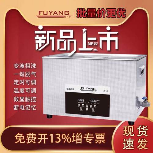 福洋超声波清洗机F-100SD五金实验室光学粗洗精洗脱气功率可调