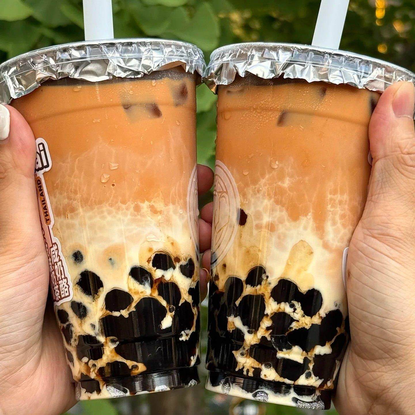 1000ml泰式咸法酪奶茶杯一次性冷饮杯打包杯大容量奶茶水果杯贴纸