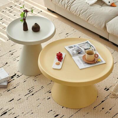 茶几厅家用沙发角几小户型简简轻约客奢高级感圆形网红极边几OBC