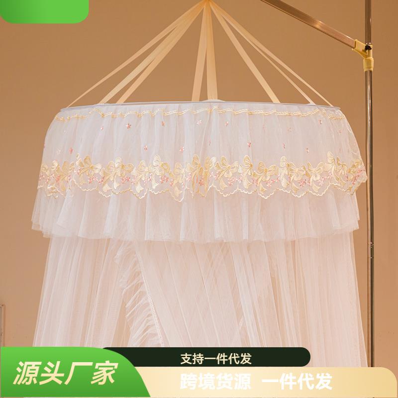 加圆顶吊挂蚊家用卧室公主风帐加密SN166228厚免安防装蚊纱幔升降