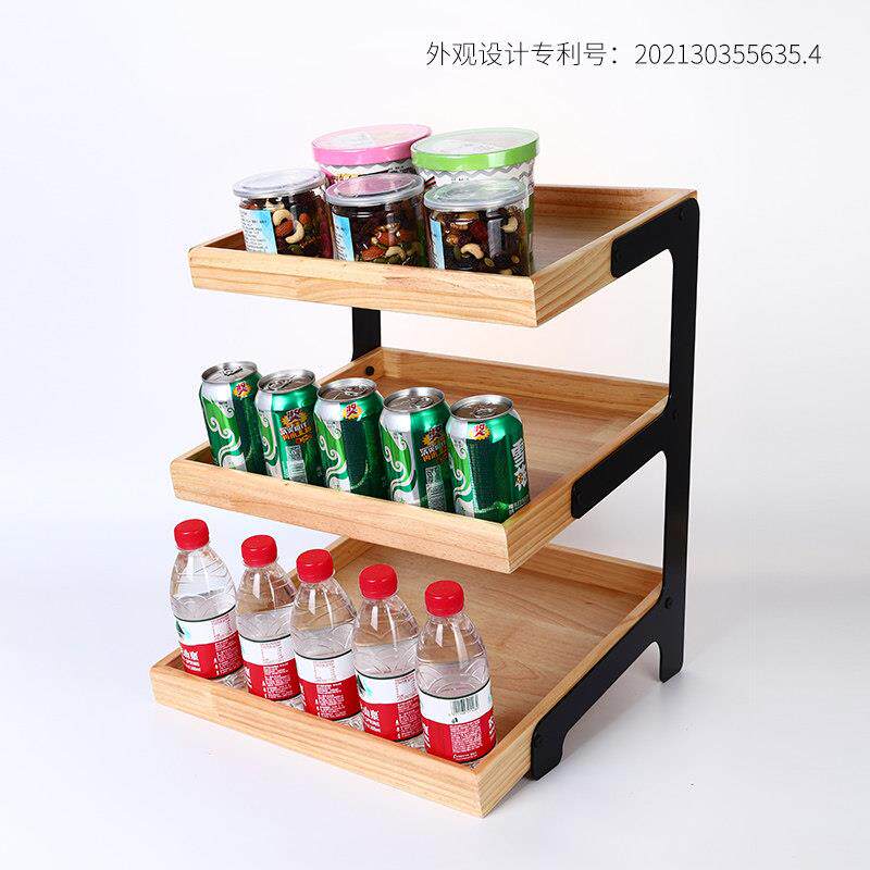 收银台面置物架商用展示架蛋糕面包生鲜会展超市终端便携式陈列架