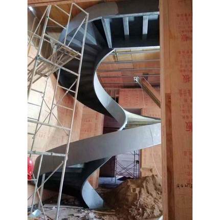 复式别墅楼梯家用商用 钢结构旋转S型楼梯 根据尺寸定 做