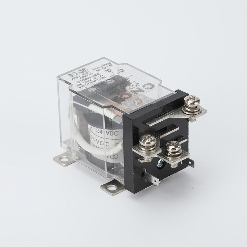 JQX-25F小型中间继电器 大8脚带灯交流220v直流24V 带底座10A